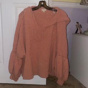 Comfy sweater with hood